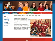 Tablet Screenshot of mrdsfuntees.com